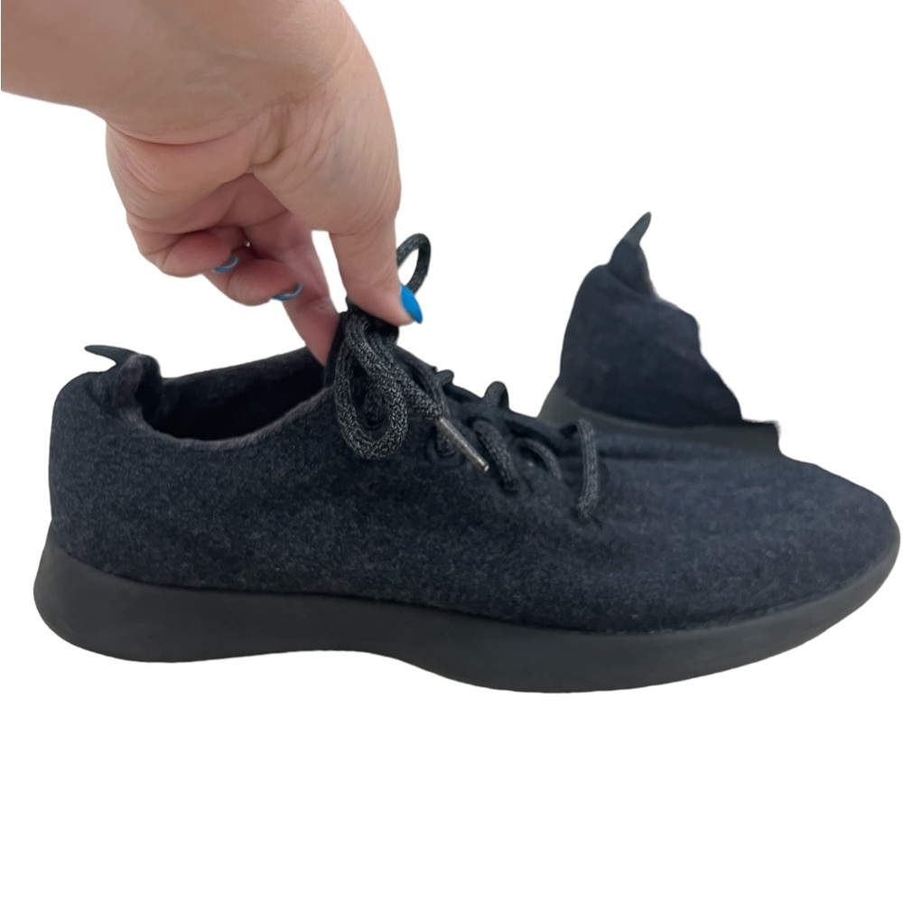 Allbirds dark gray lace up wool men’s sneakers size 12 - Picture 2 of 9